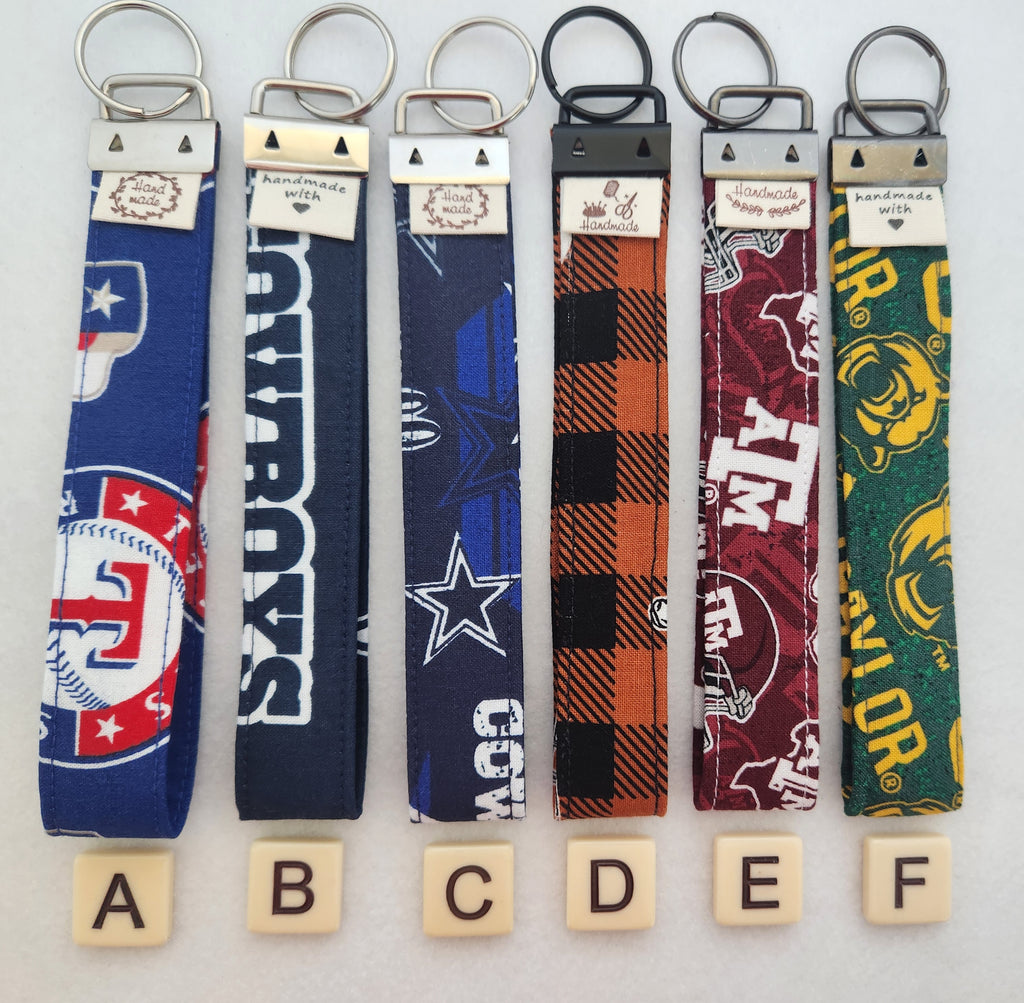 Wristlet keychain NFL teams