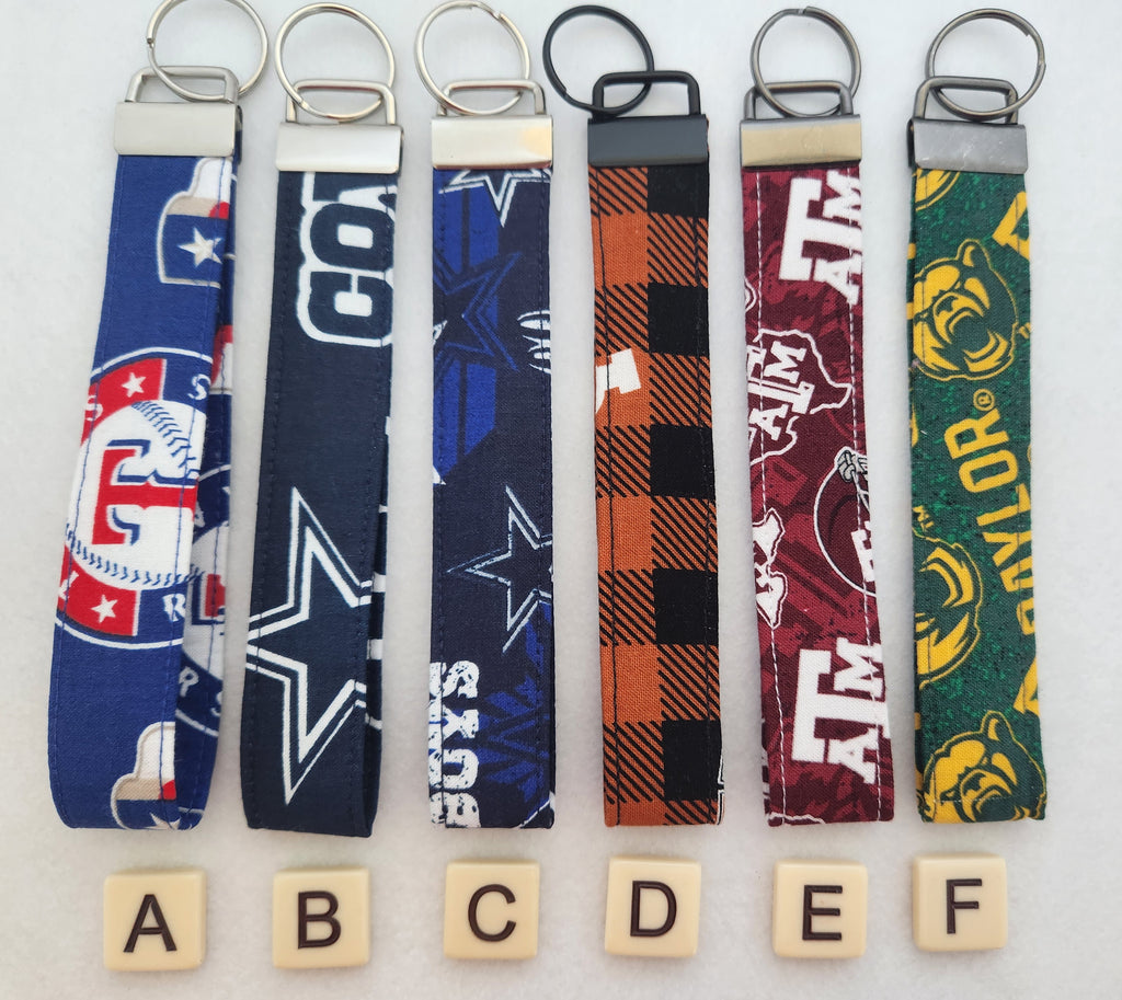 Wristlet keychain NFL teams