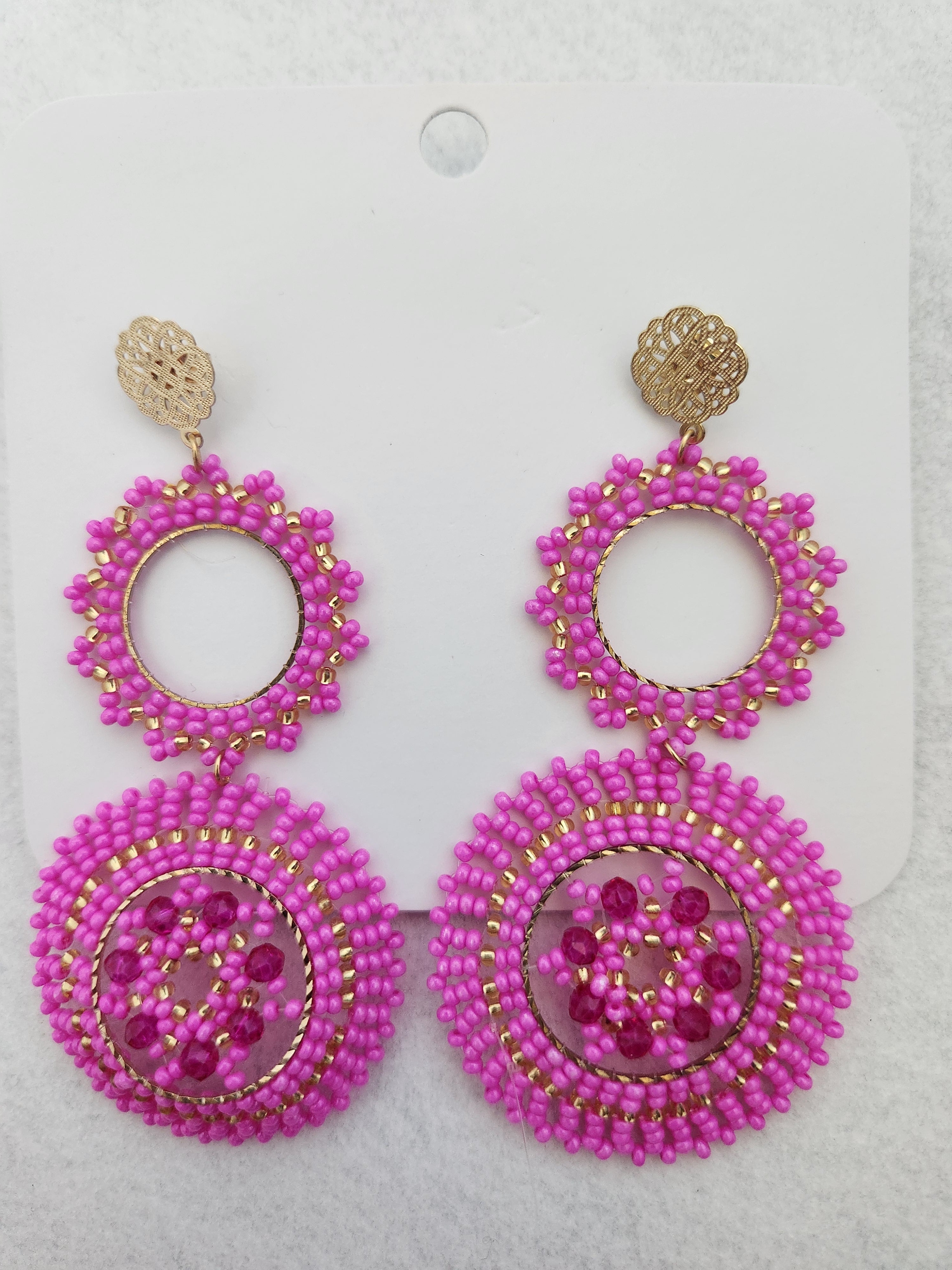 Large Beaded Earring